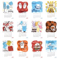 Illustrated Desktop Calendar