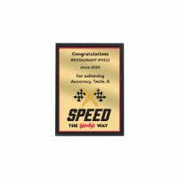 AW1922: Speed the Wendy's Way Plaque