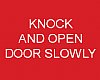 SSOP42: Knock and Open Sign